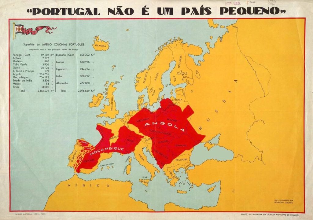„Portugália nem egy kis ország.” Propagandatérkép 1951-ből
