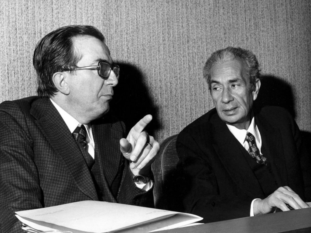Giulio Andreotti és Aldo Moro 1978 februárjában