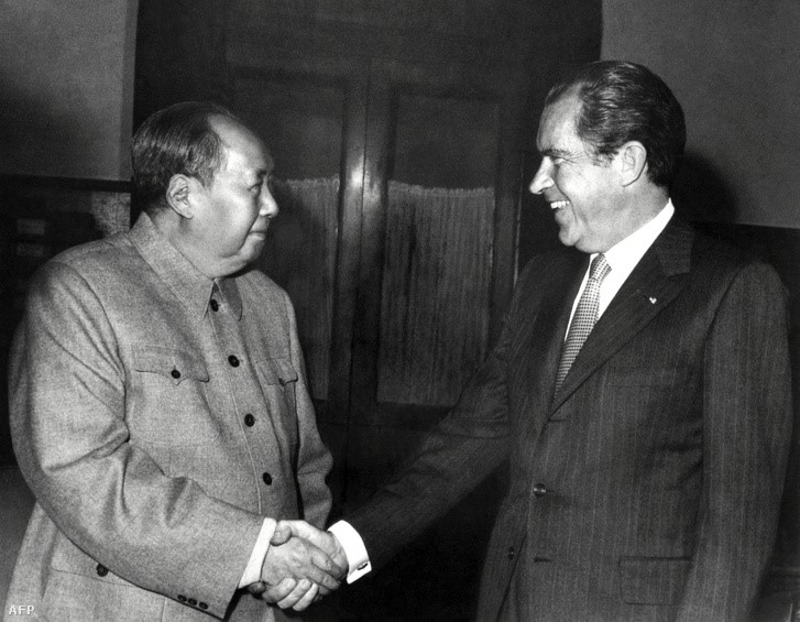 Mao és Nixon Pekingben, 1972. február 22.