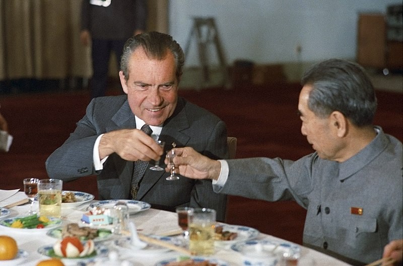Nixon és Csou En-laj Pekingben